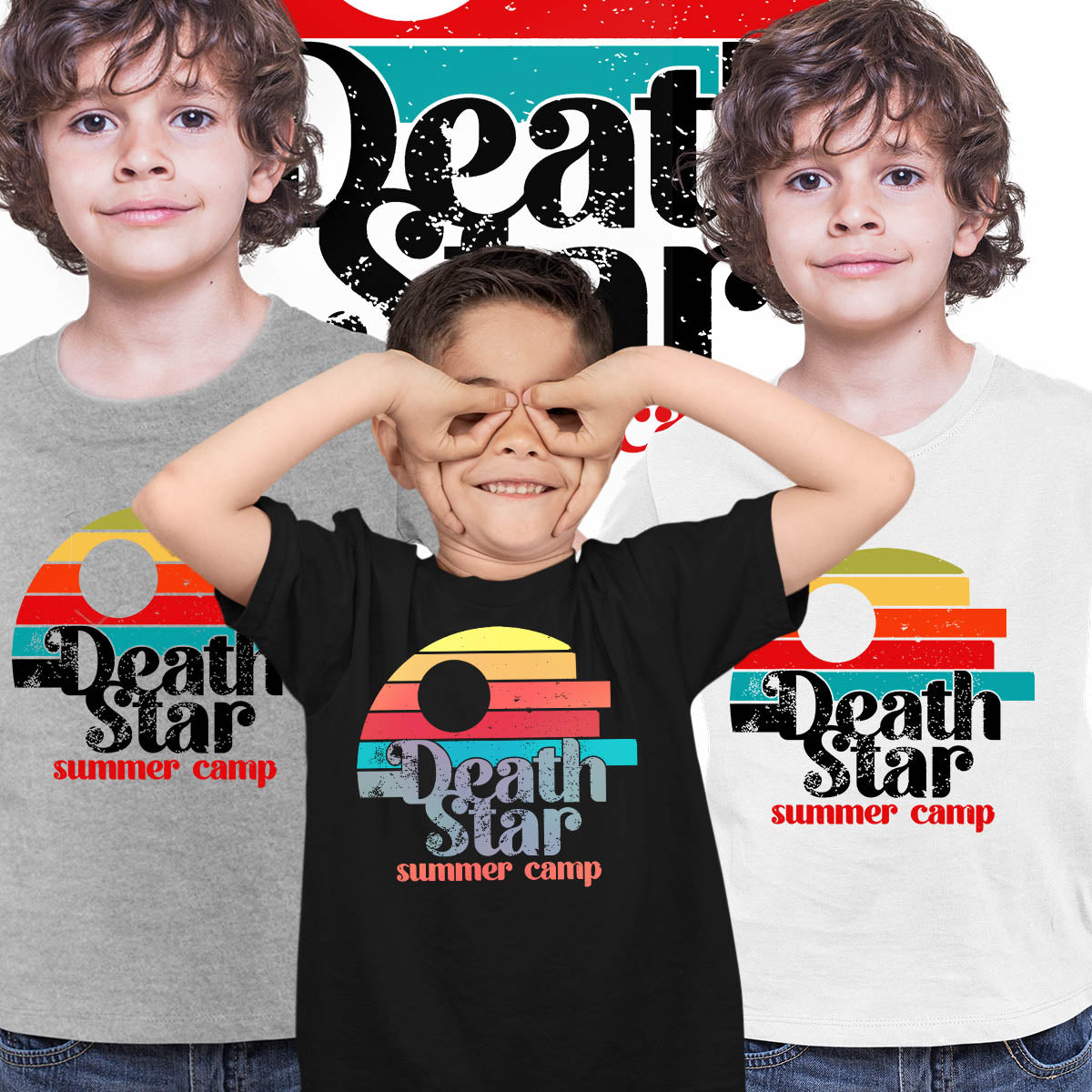 Death Star Summer Camp Dark Side T-shirt Kids Tee