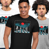 Demon Slayer Abbey Road Tanjiro Nezuko Zenitsu Inosuke Black Adult Unisex Tee