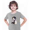 Demon Slayer Shinobu Kocho Kimetsu No Yaiba Japanese Anime Grey T-shirt for Kids