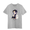 Demon Slayer Shinobu Kocho Kimetsu no Yaiba Japanese Anime Art Adult Unisex Grey T-shirt