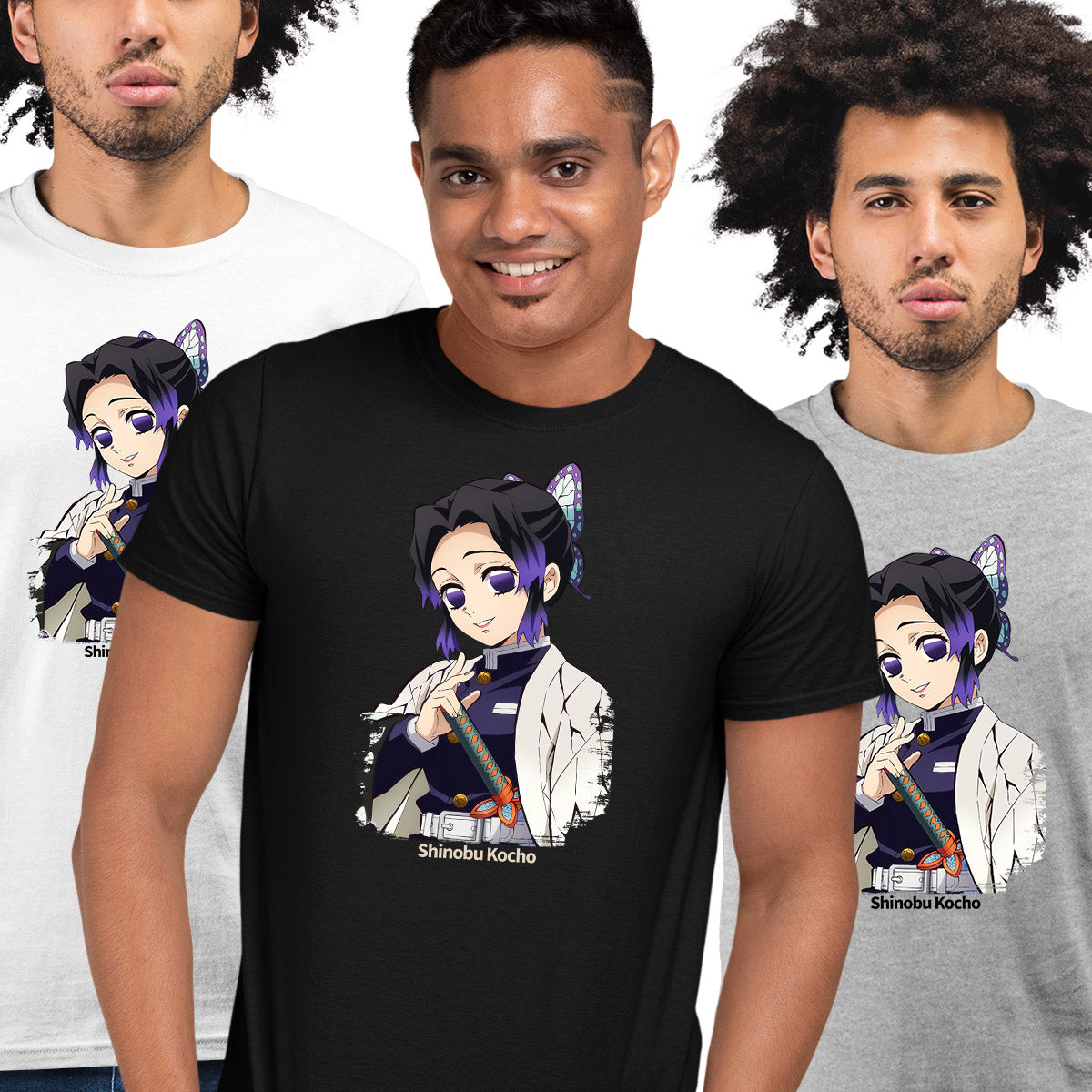 Demon Slayer Shinobu Kocho Kimetsu no Yaiba Japanese Anime Art Adult Unisex T-shirt