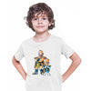 Dragon Bart Simpson And Dragon Ball Anime Manga White T-shirt for Kids