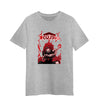 Evil Anime Boy With Three Eyes Japanese Yokai Funny Adult Unisex Grey T-shirt