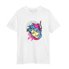Evil Anime Boy With Three Eyes Japanese Yokai Funny Adult Unisex White T-shirt
