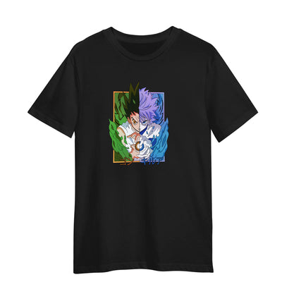 Gon Freecss And Killua Zoldyck Hunter x Hunter Anime Manga Adult Unisex Black T-shirt