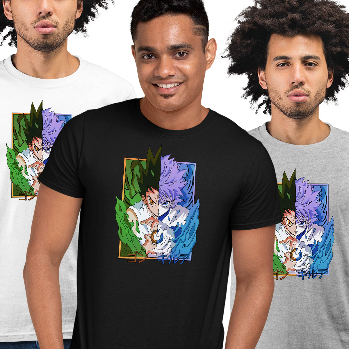Gon Freecss And Killua Zoldyck Hunter x Hunter Anime Manga Adult Unisex T-shirt