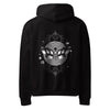 Surreal Moth Faces and Planets Hoodie