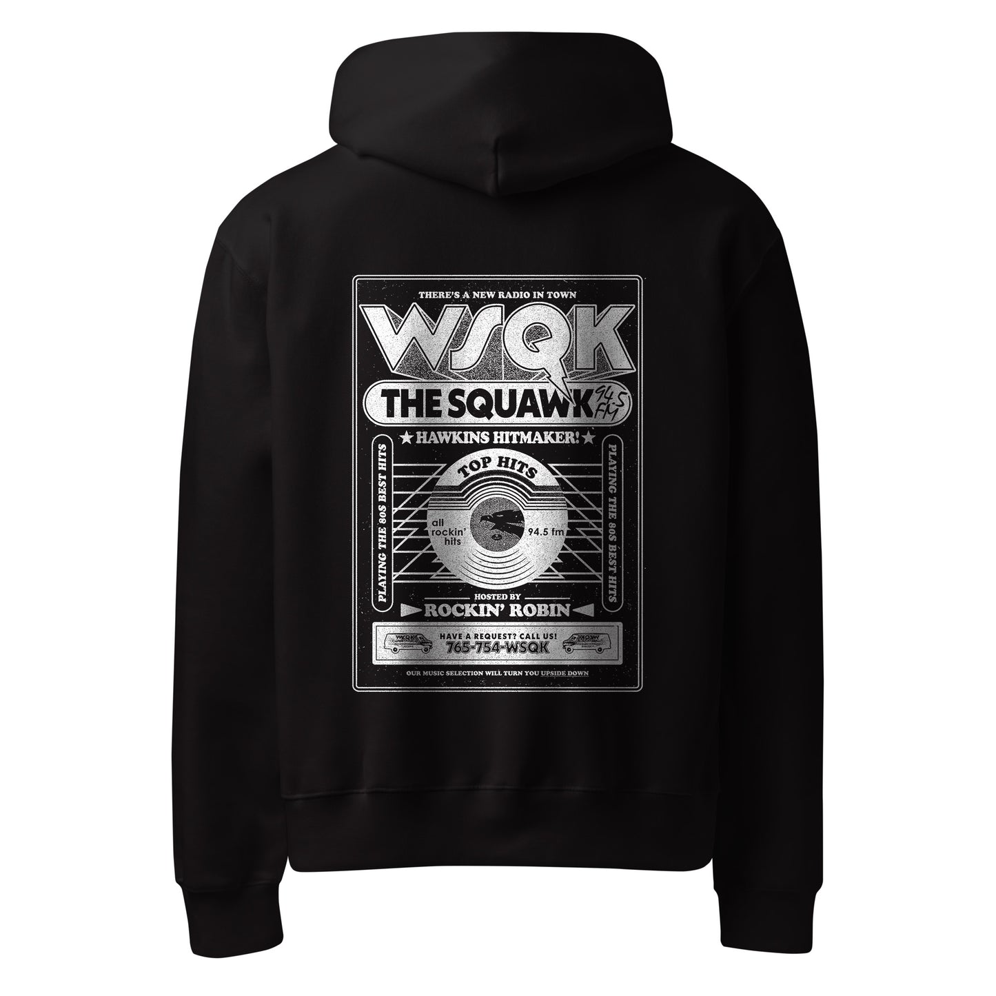 WSQK The Squawk Stranger Things Hoodie