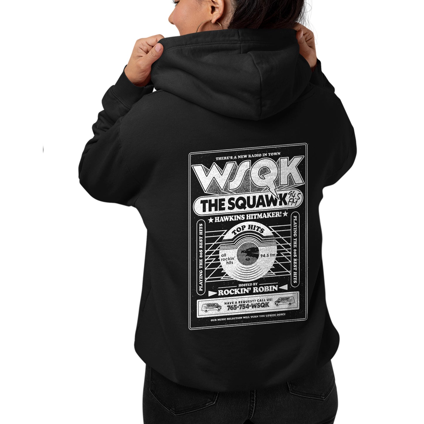 WSQK The Squawk Stranger Things Hoodie