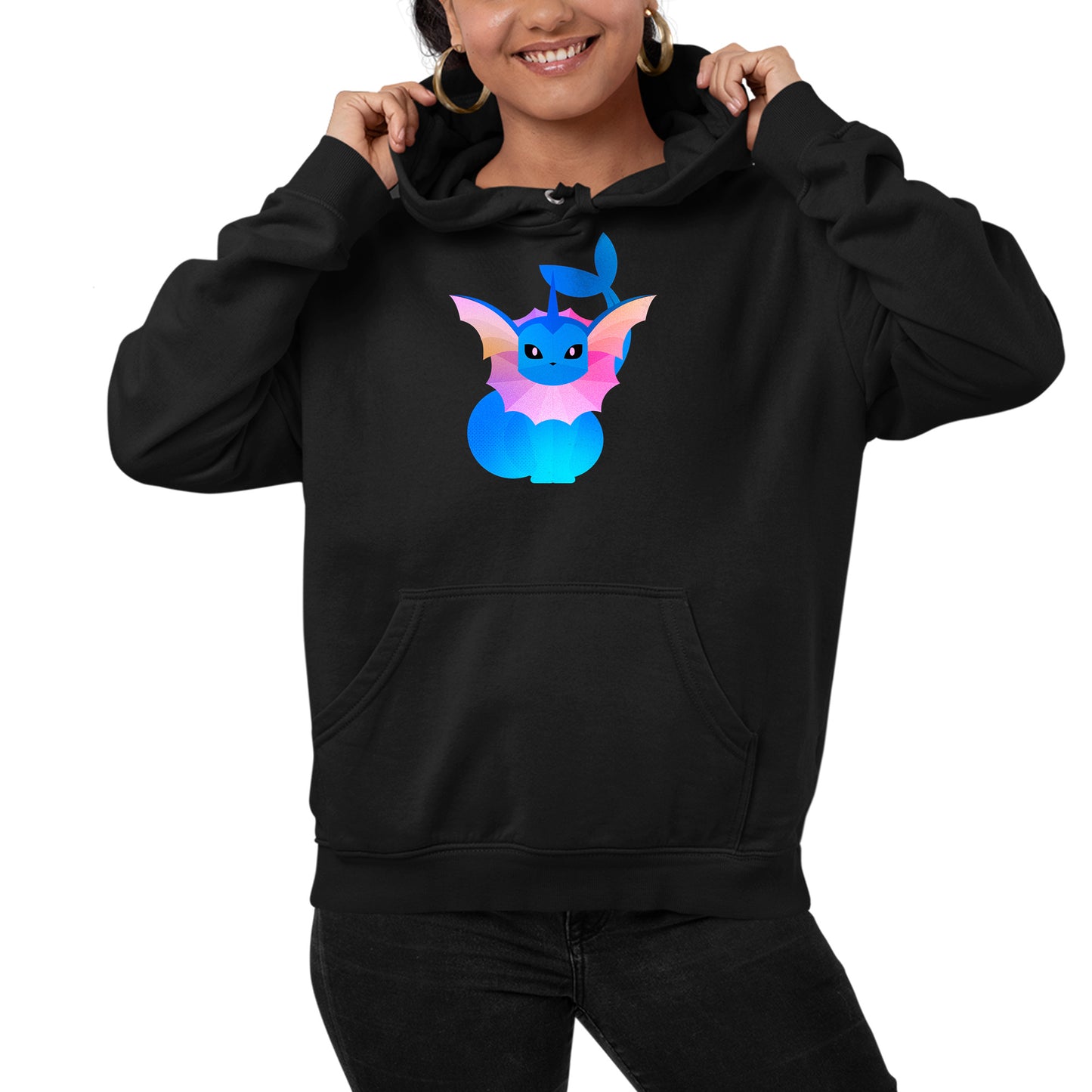 Vaporeon Pokemon Stylised Hoodie