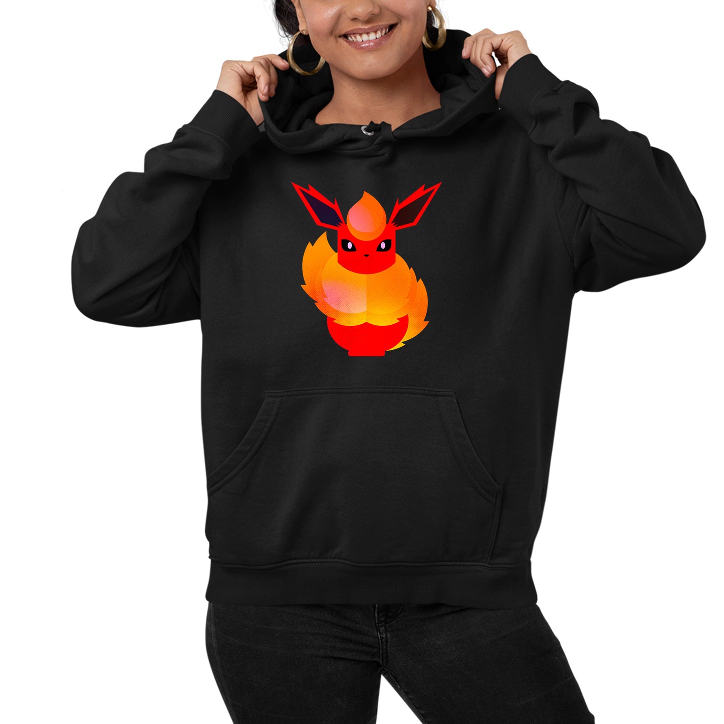 Flareon Pokemon Stylised Hoodie