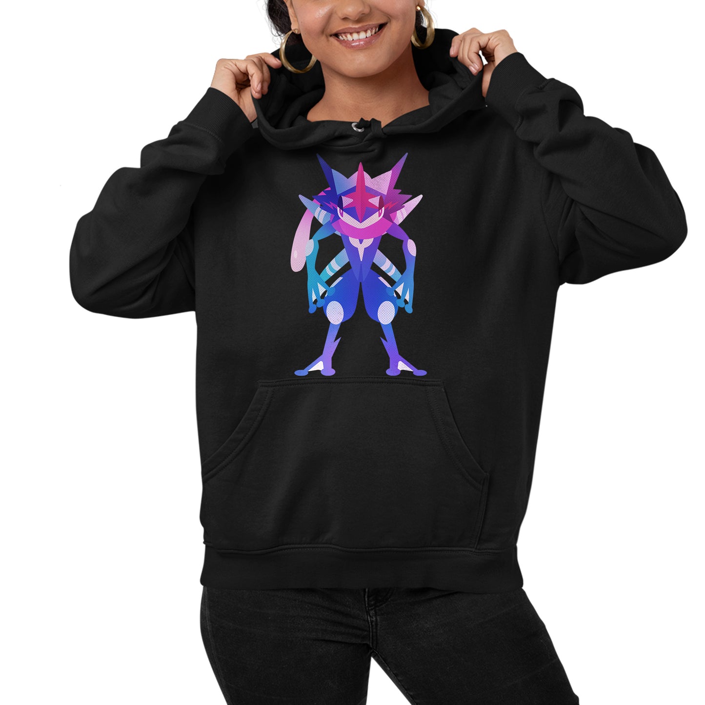 Greninja Pokemon Stylised Hoodie