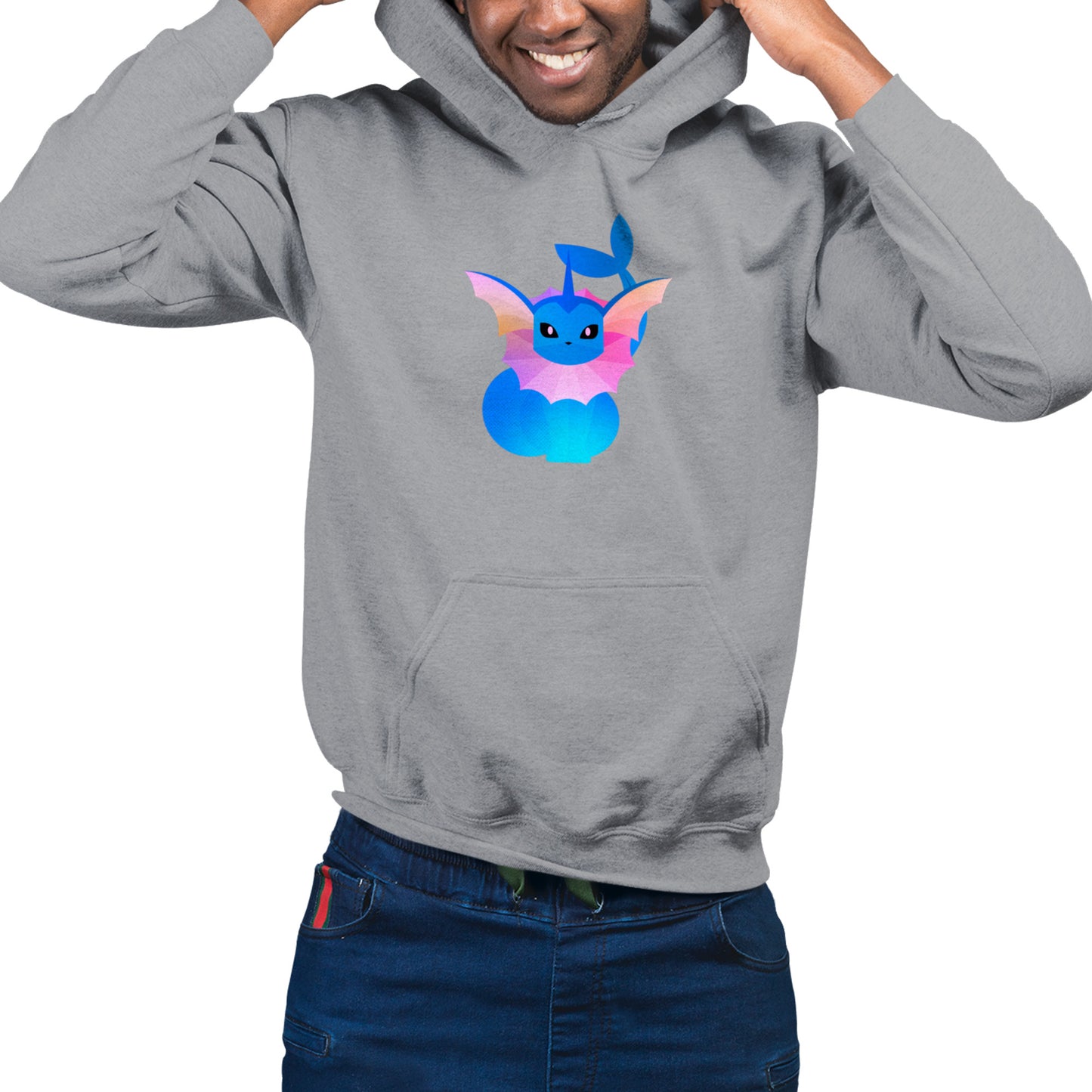 Vaporeon Pokemon Stylised Hoodie