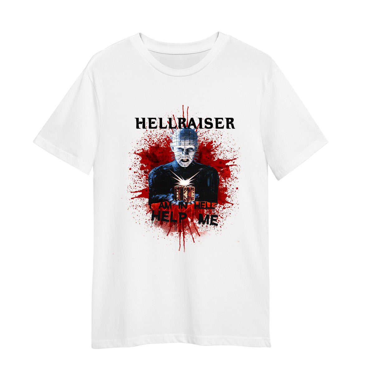 Hellraiser Horror Movie White T-shirtPerfect Gift Tee