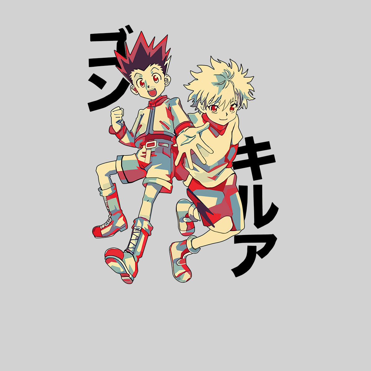 Hunter x Hunter Killua And Gon Anime Japanese Manga Adult Unisex T-shirt