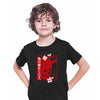 Skull Devil Oni Harajuku  Demon Art Face Aesthetic Japanese Manga Anime Black T-shirt for Kids