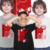 Skull Devil Oni Harajuku  Demon Art Face Aesthetic Japanese Manga Anime Black T-shirt for Kids