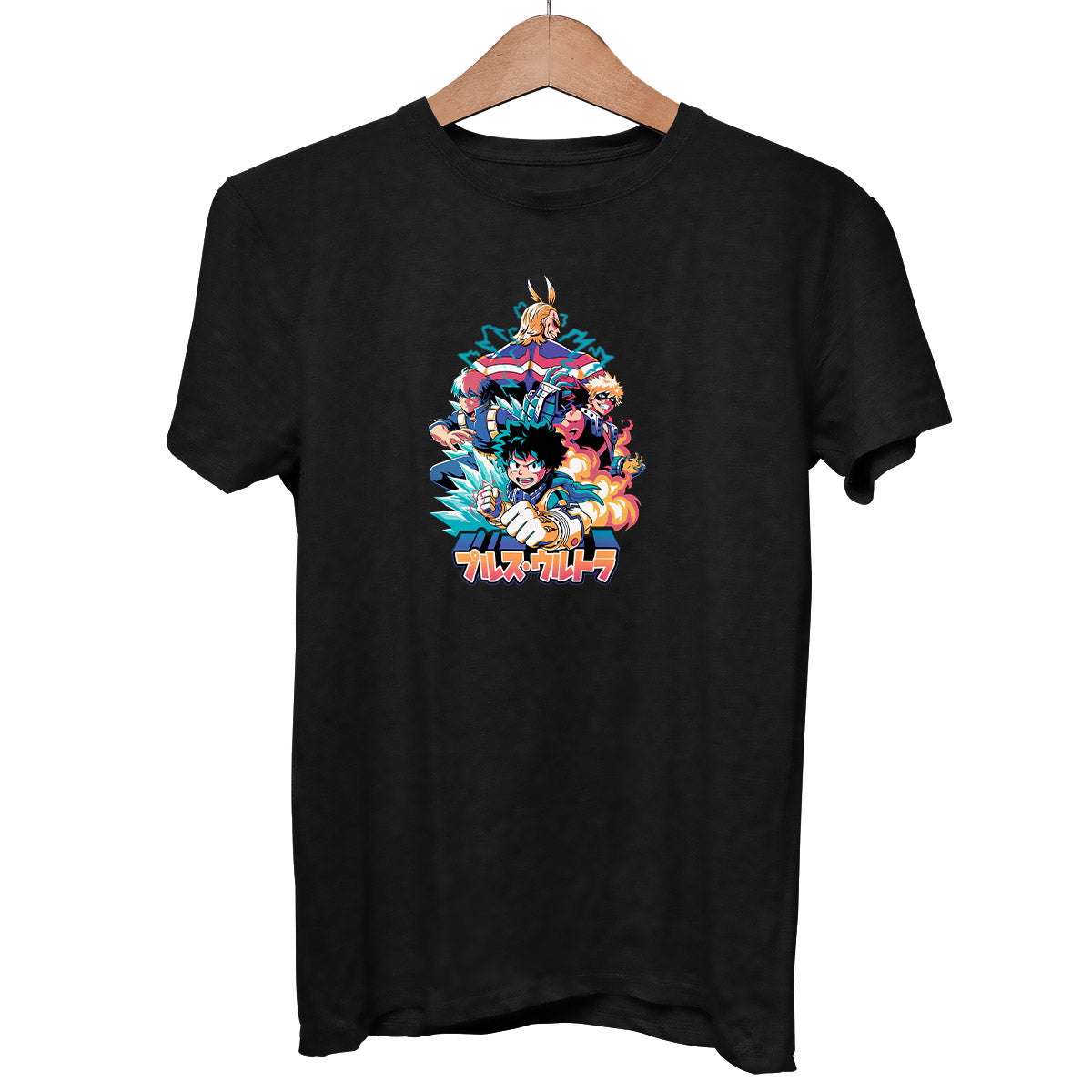 Japanese Manga My Hero Academia Anime Gifts Adult Unisex Black T-shirt