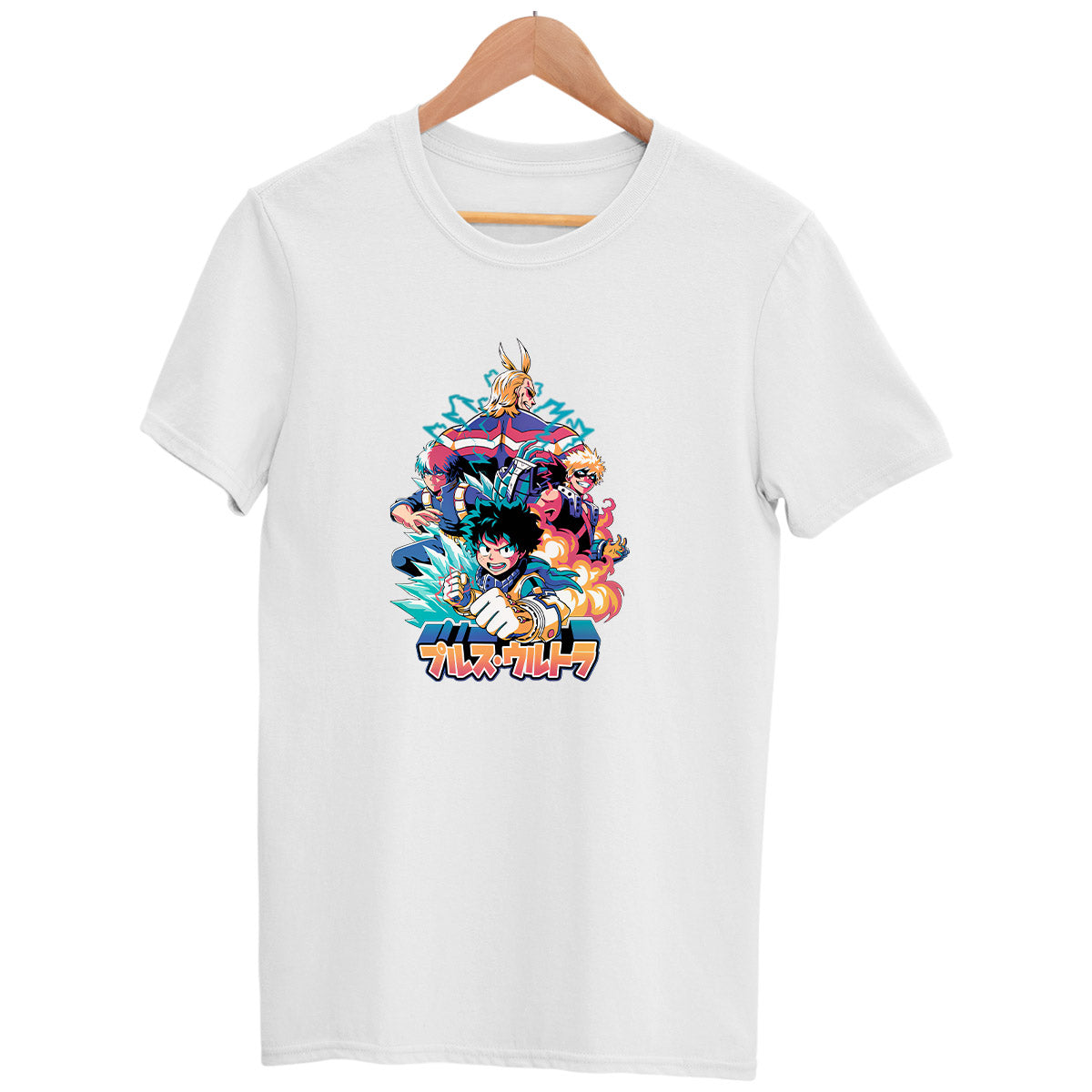 Japanese Manga My Hero Academia Anime Gifts Adult Unisex White T-shirt