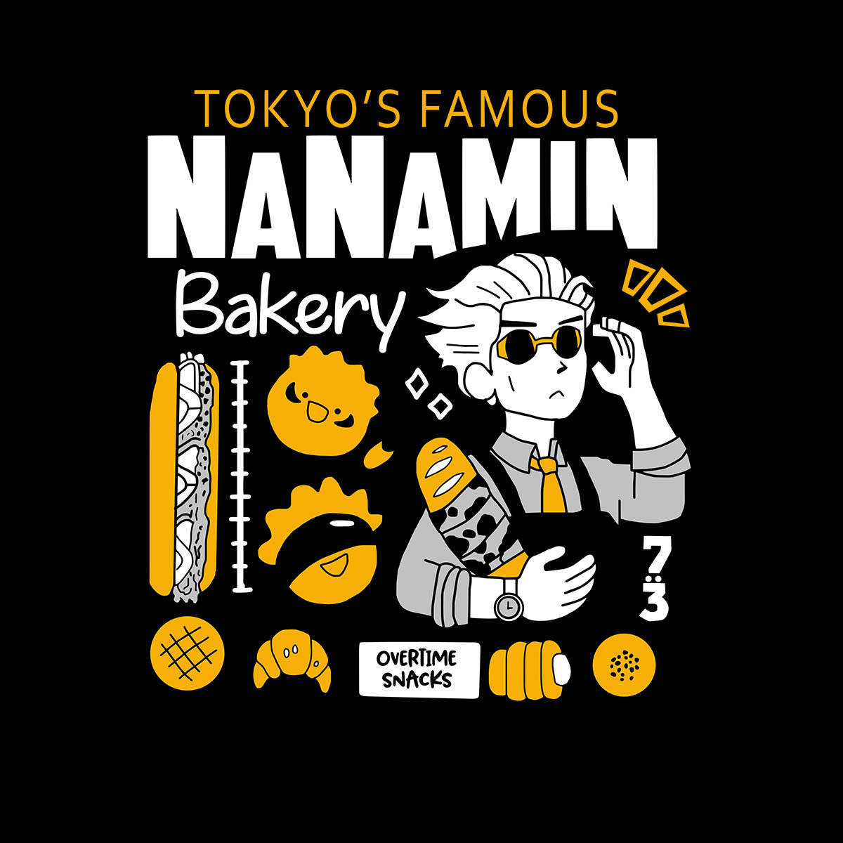 Jujutsu Kaisen Tokyo's Famous Nanamin Bakery Adult Unisex T-shirt