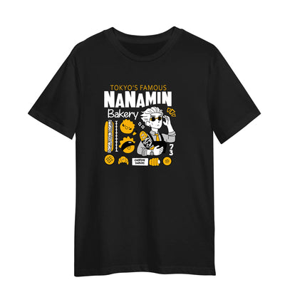 Jujutsu Kaisen Tokyo's Famous Nanamin Bakery Adult Unisex Black T-shirt