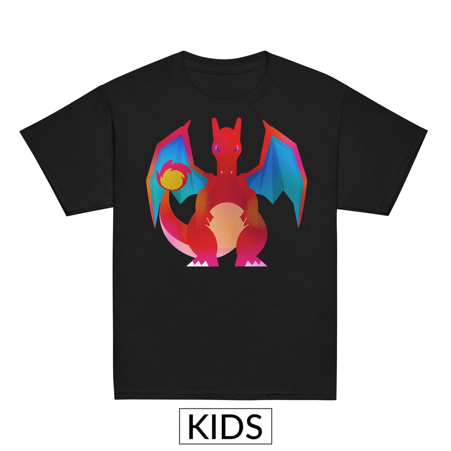 Kids Charizard Pokemon Stylised T-shirt