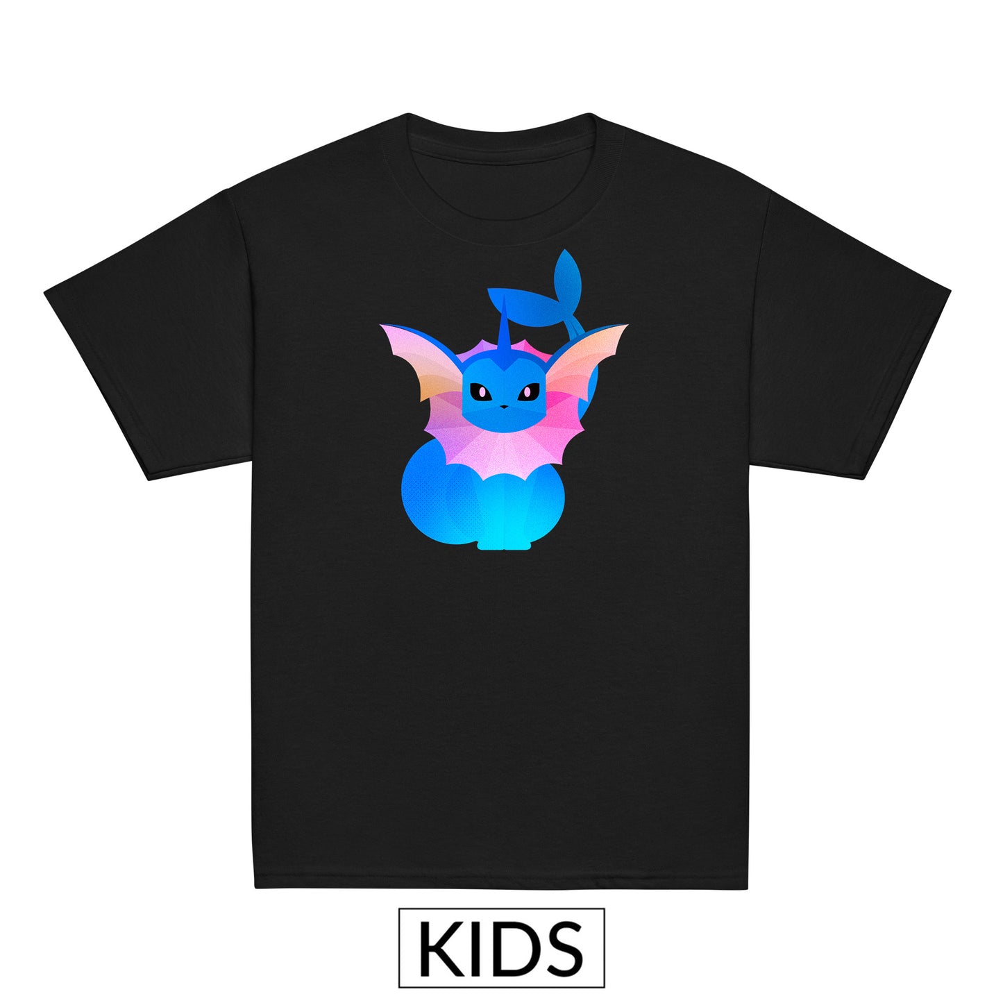 Kids Vaporeon Pokemon Stylised T-shirt