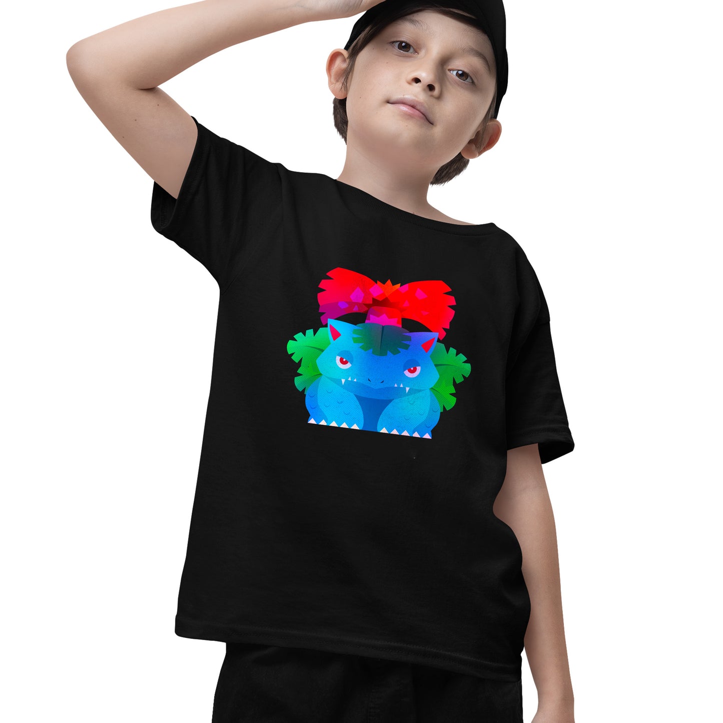Kids Venusaur Pokemon Stylised T-shirt