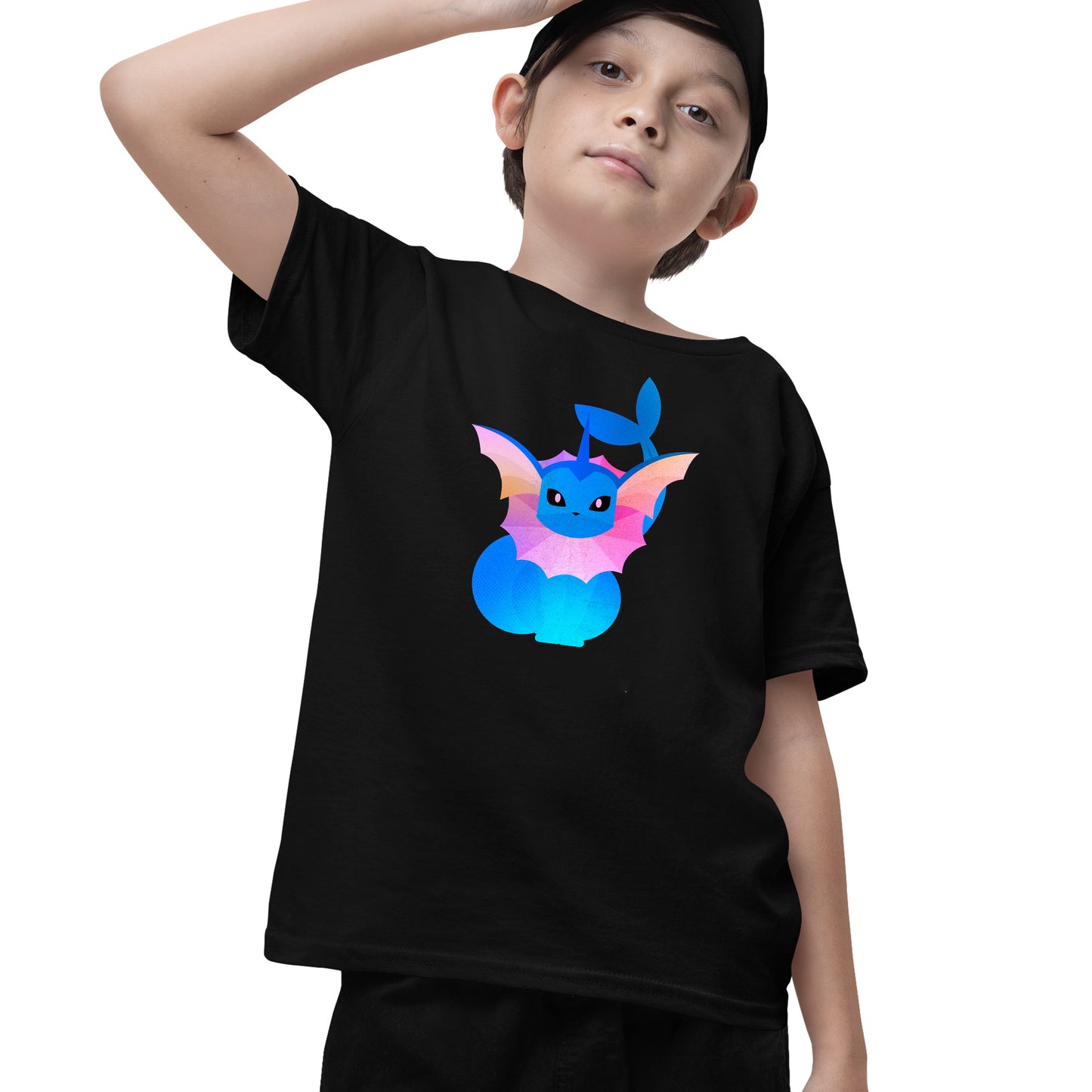 Kids Vaporeon Pokemon Stylised T-shirt