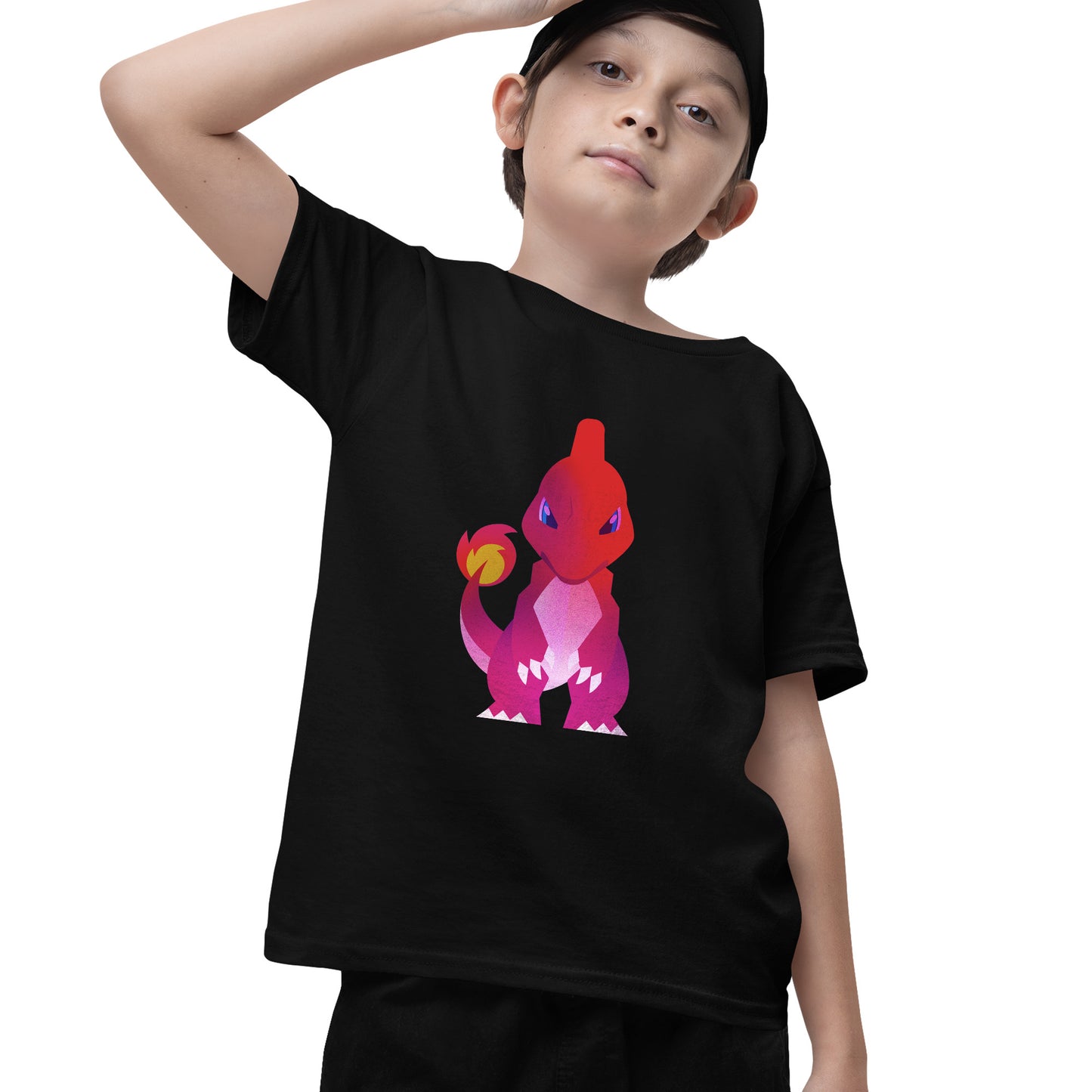 Kids Charmeleon Pokemon Stylised T-shirt