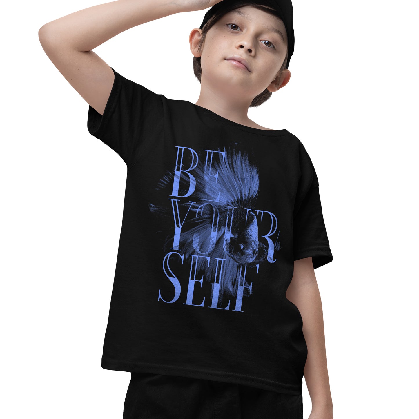 Kids Be Your Self Fish T-shirt