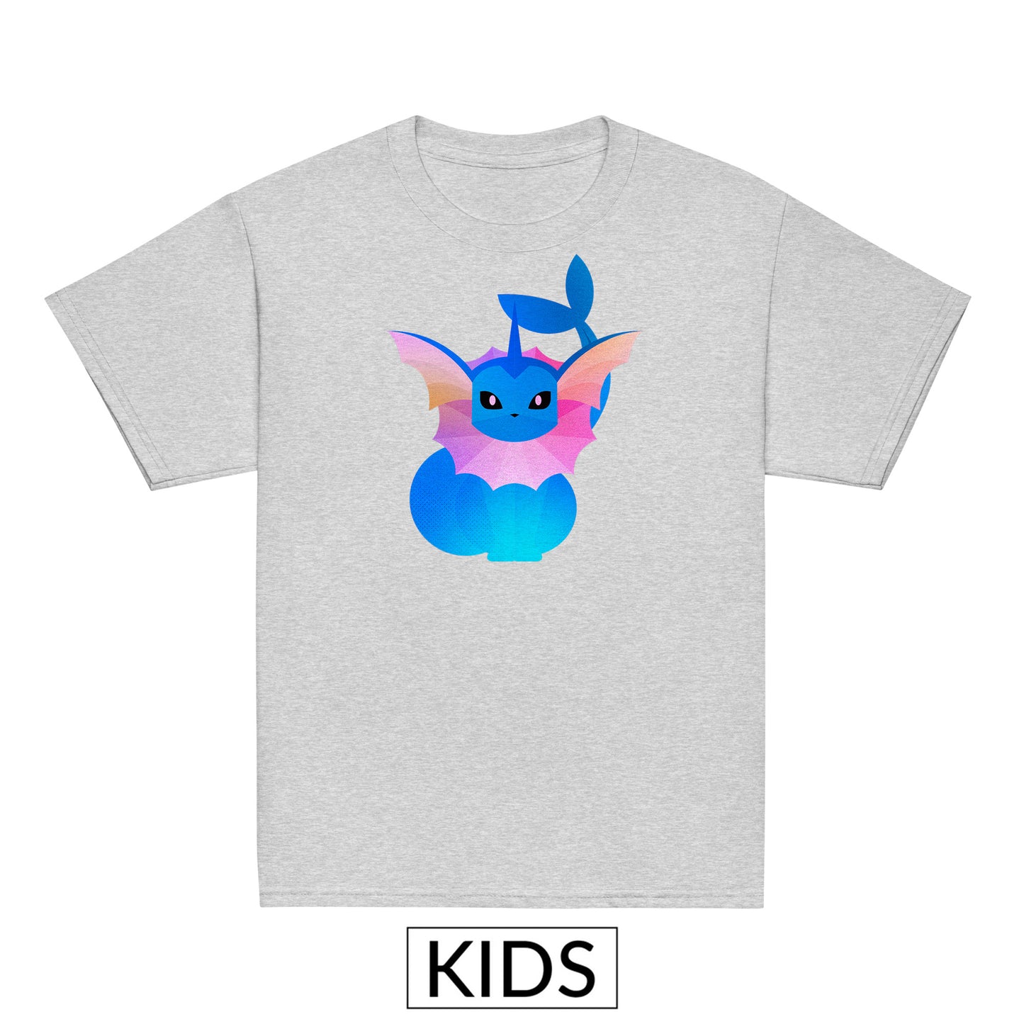 Kids Vaporeon Pokemon Stylised T-shirt