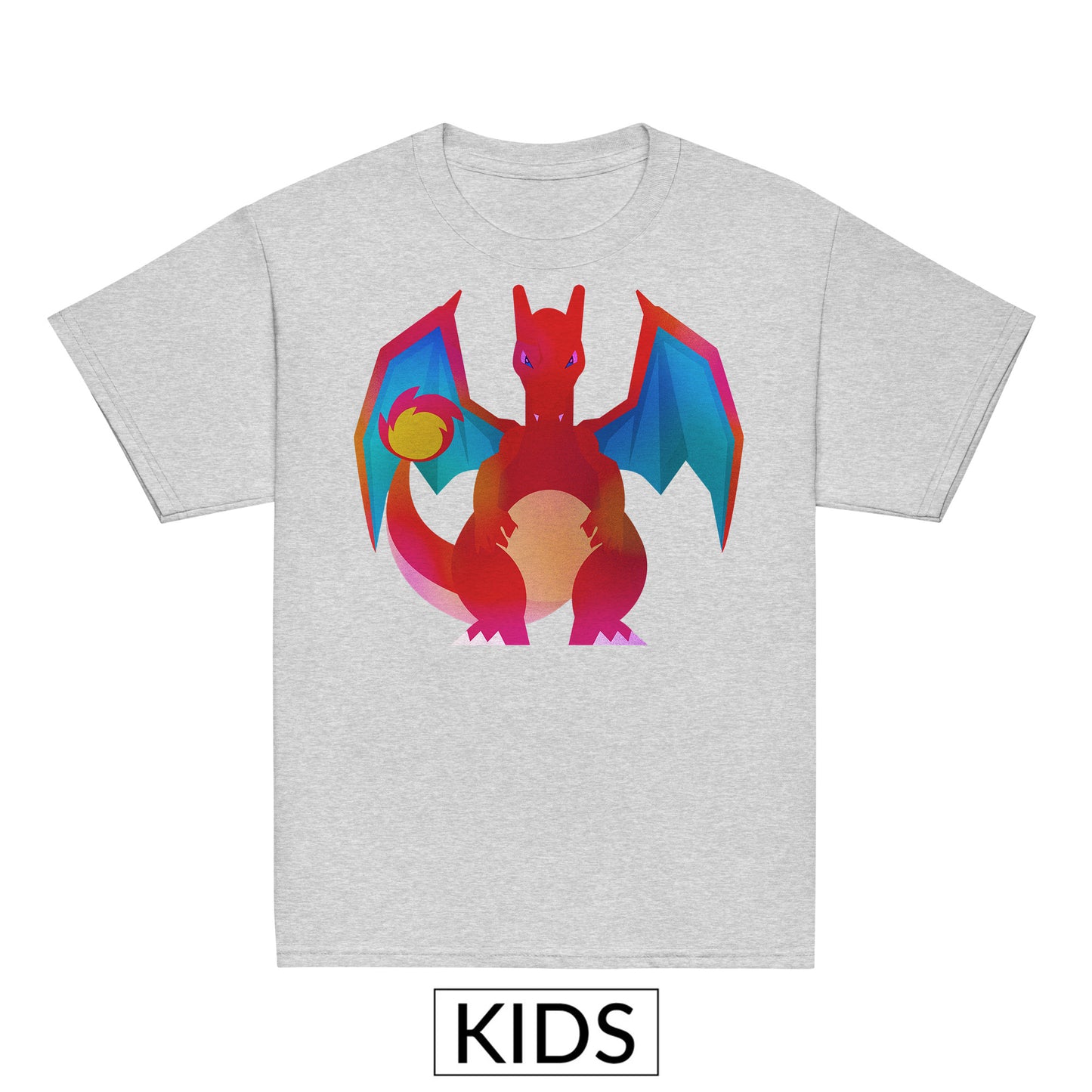 Kids Charizard Pokemon Stylised T-shirt