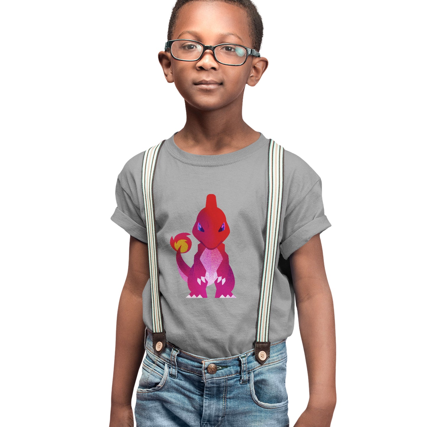 Kids Charmeleon Pokemon Stylised T-shirt