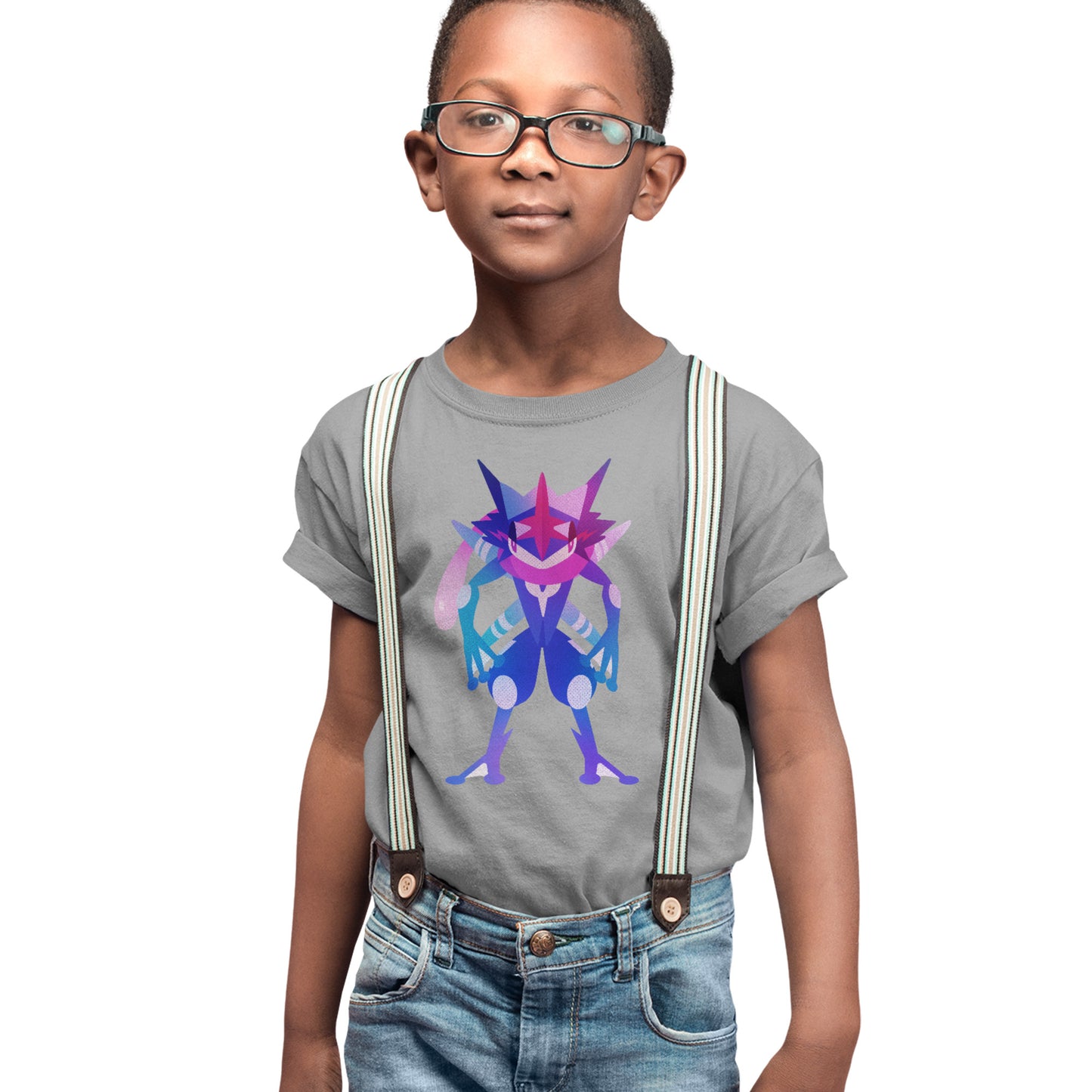 Kids Greninja Pokemon Stylised T-shirt