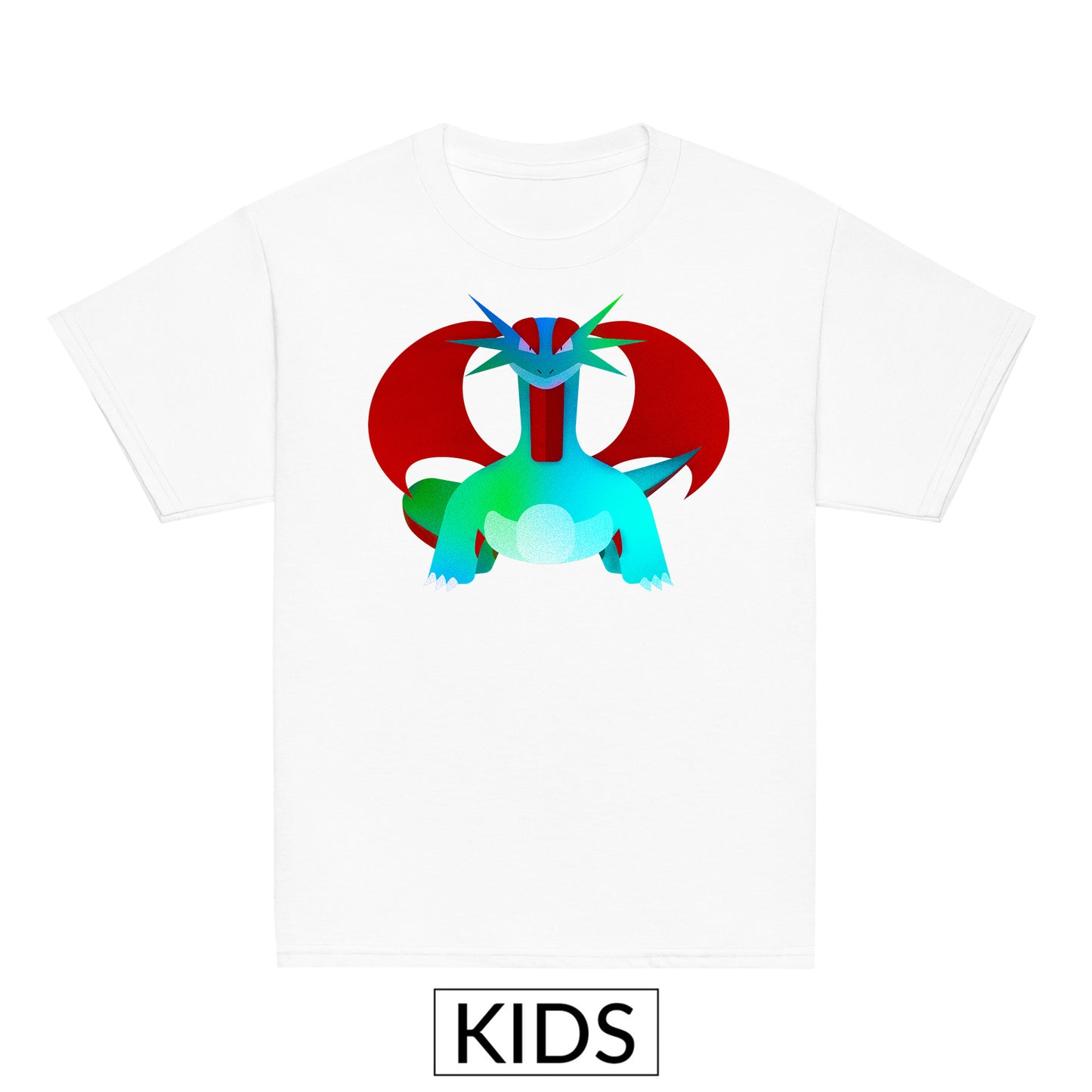 Kids Salamence Pokemon Stylised T-shirt