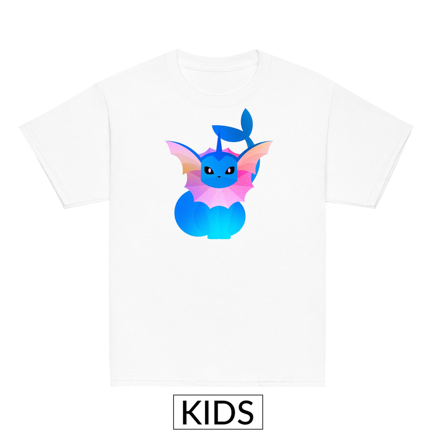 Kids Vaporeon Pokemon Stylised T-shirt