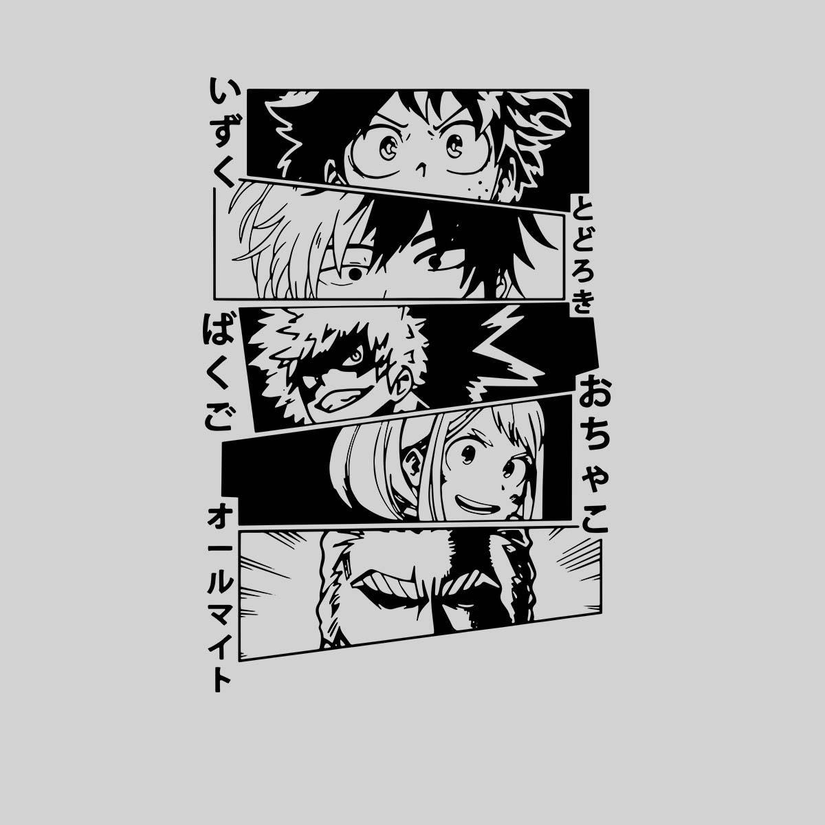 Kawaii My Hero Academia Graphic Japanese Anime Boku No Hero Academia Adult Unisex T-shirt