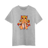 Kyojuro Rengoku Pokemon Charmander Demon Slayer Manga Anime Adult Unisex Grey T-shirt