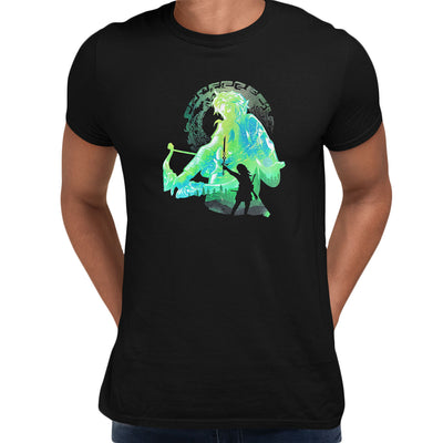 Link's Adventure Legend of Zelda Black T-shirt