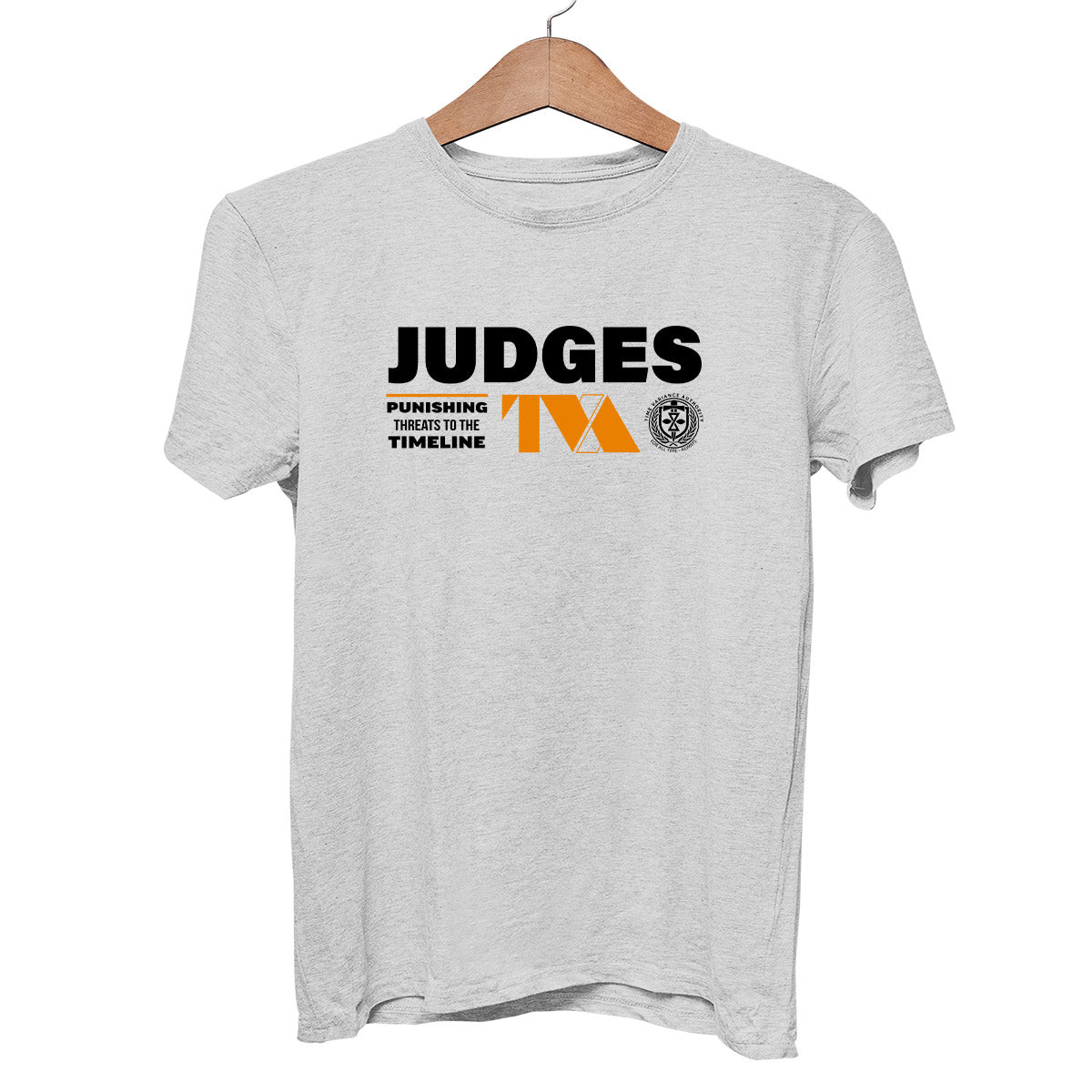 Loki 2 Judges Grey T-shirt Punishing Threads to the timeline 