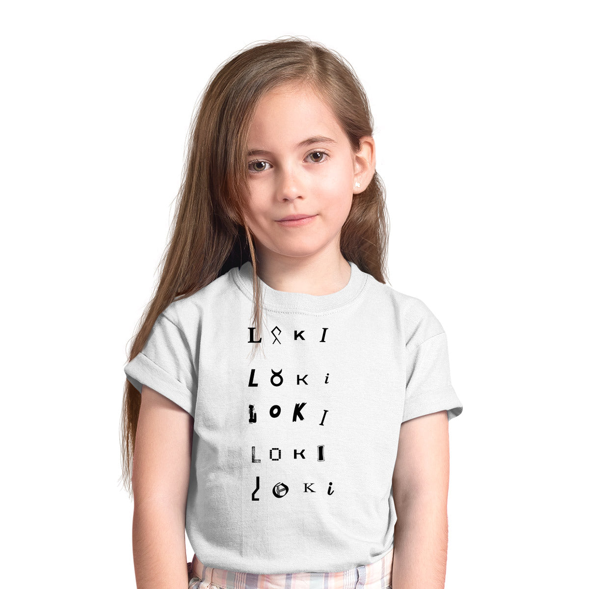 Loki TVA 2 Emblem White T-shirt Tom Hiddleston Sylvie for Kids