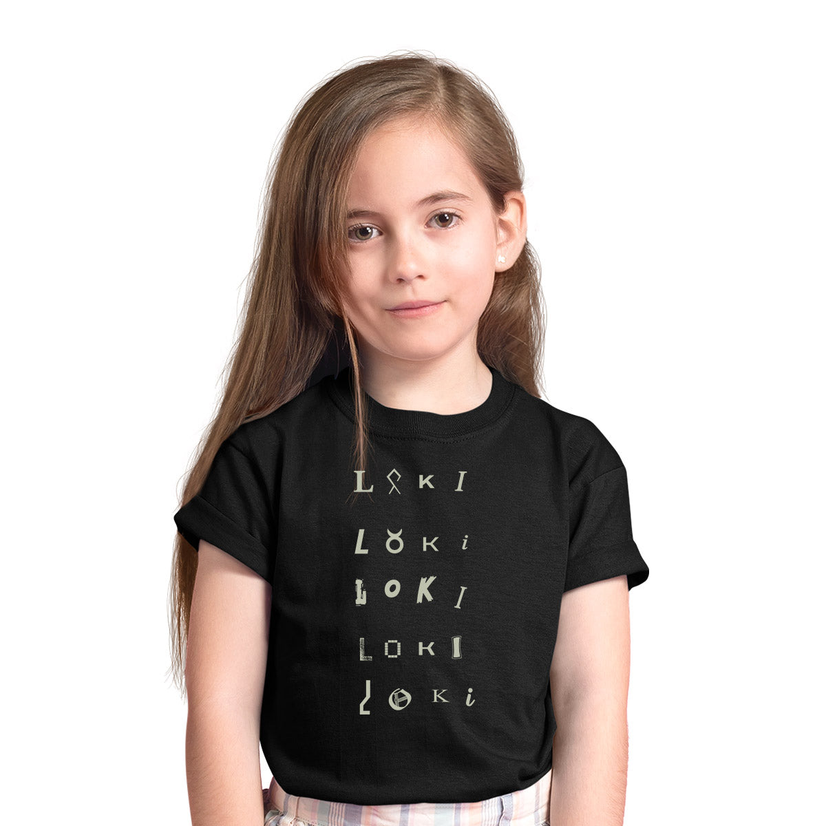 Loki TVA 2 Emblem Black T-shirt Tom Hiddleston Sylvie for Kids