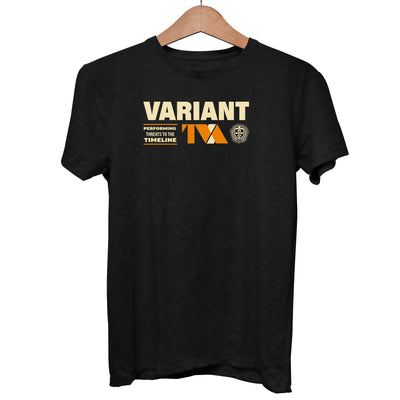 Loki 2 Variant Black T-shirt Performing Threads to the timeline TVA