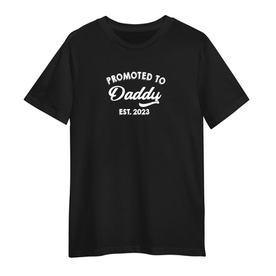 Promoted to Daddy 2023 Black T-Shirt 