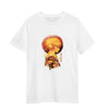 Zenitsu Demon Slayer Graphic Art Kimetsu no Yaiba Japanese Anime Manga Adult Unisex White T-shirt
