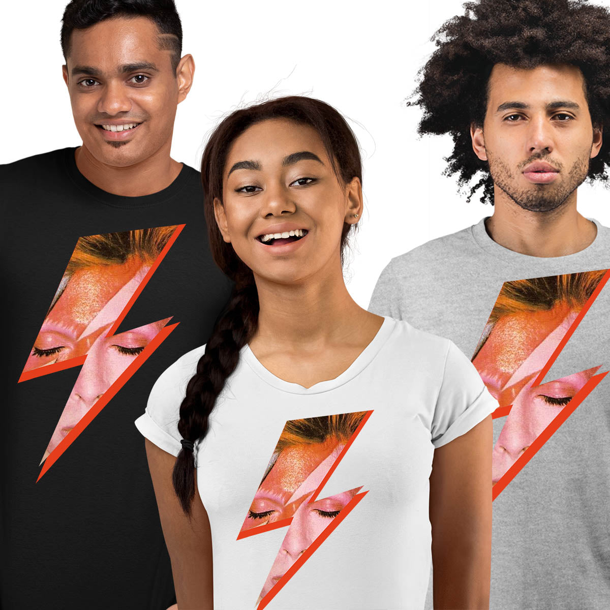 Rebel David Bowie Ziggy Stardust Starman Print Music Rock Gift Men Women Unisex T-shirt