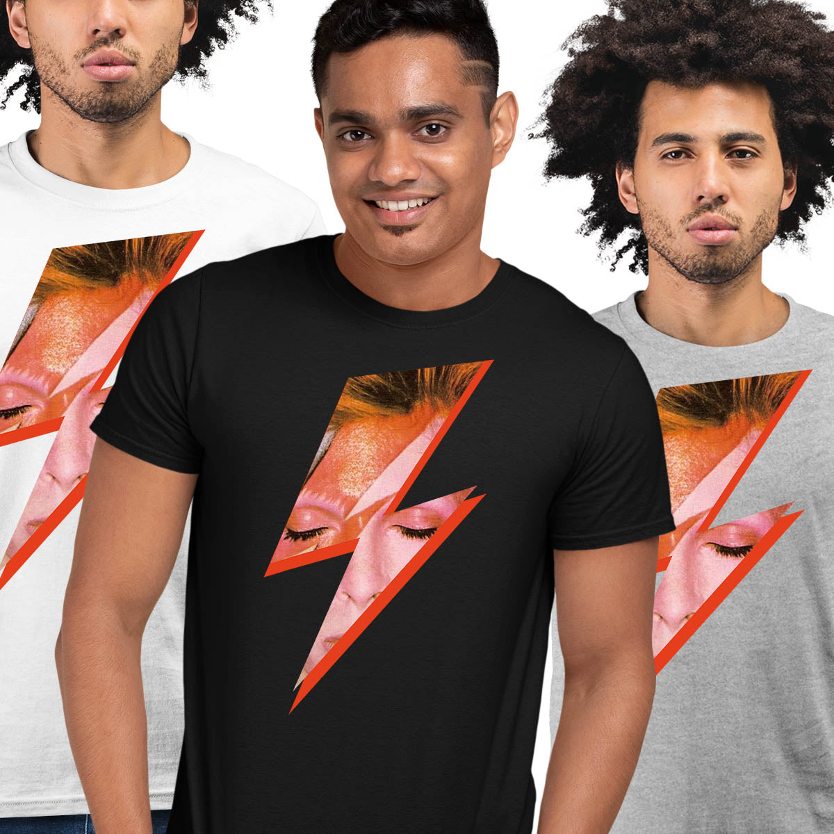 Rebel David Bowie Ziggy Stardust Starman Print Music Rock Gift Men Women Unisex T-shirt