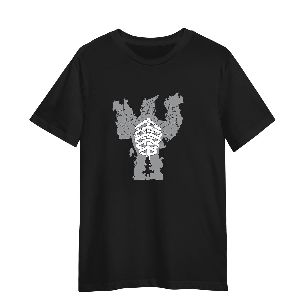Madara Uchiha Susanoo Naruto Japanese Anime Manga Adult Unisex Black T-shirt