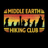 Middle Earth Hiking Club Frodo Gandaf Adult funny Black T-Shirt